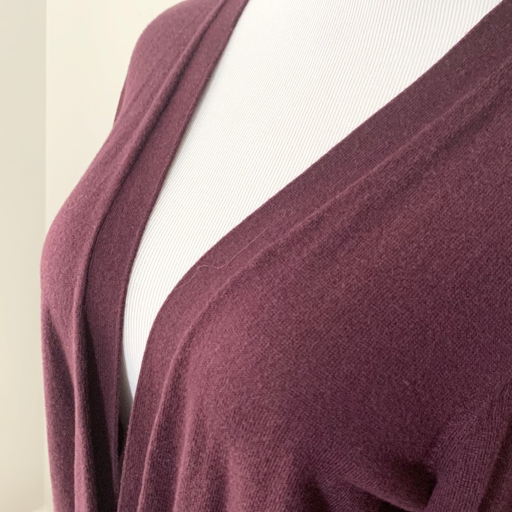 Croft & Barrow L maroon cardigan